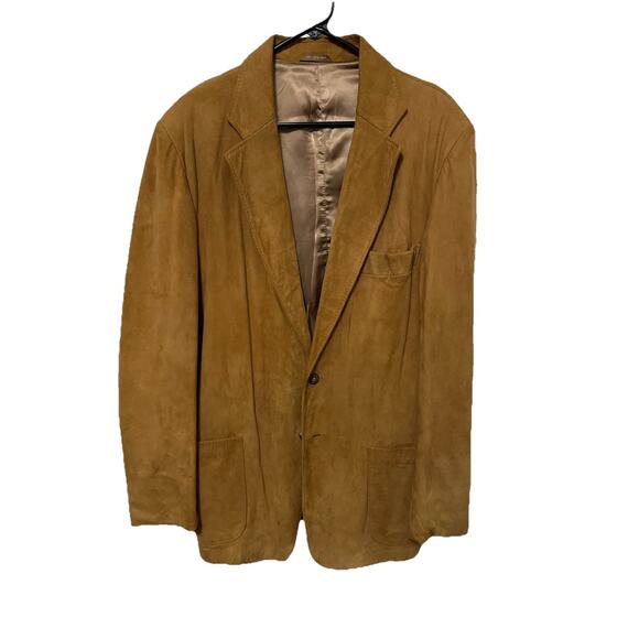 Vintage Women’s GOLDEN BEAR Leather Suede Jacket 2 Button Blazer Size 1X - Picture 1 of 9